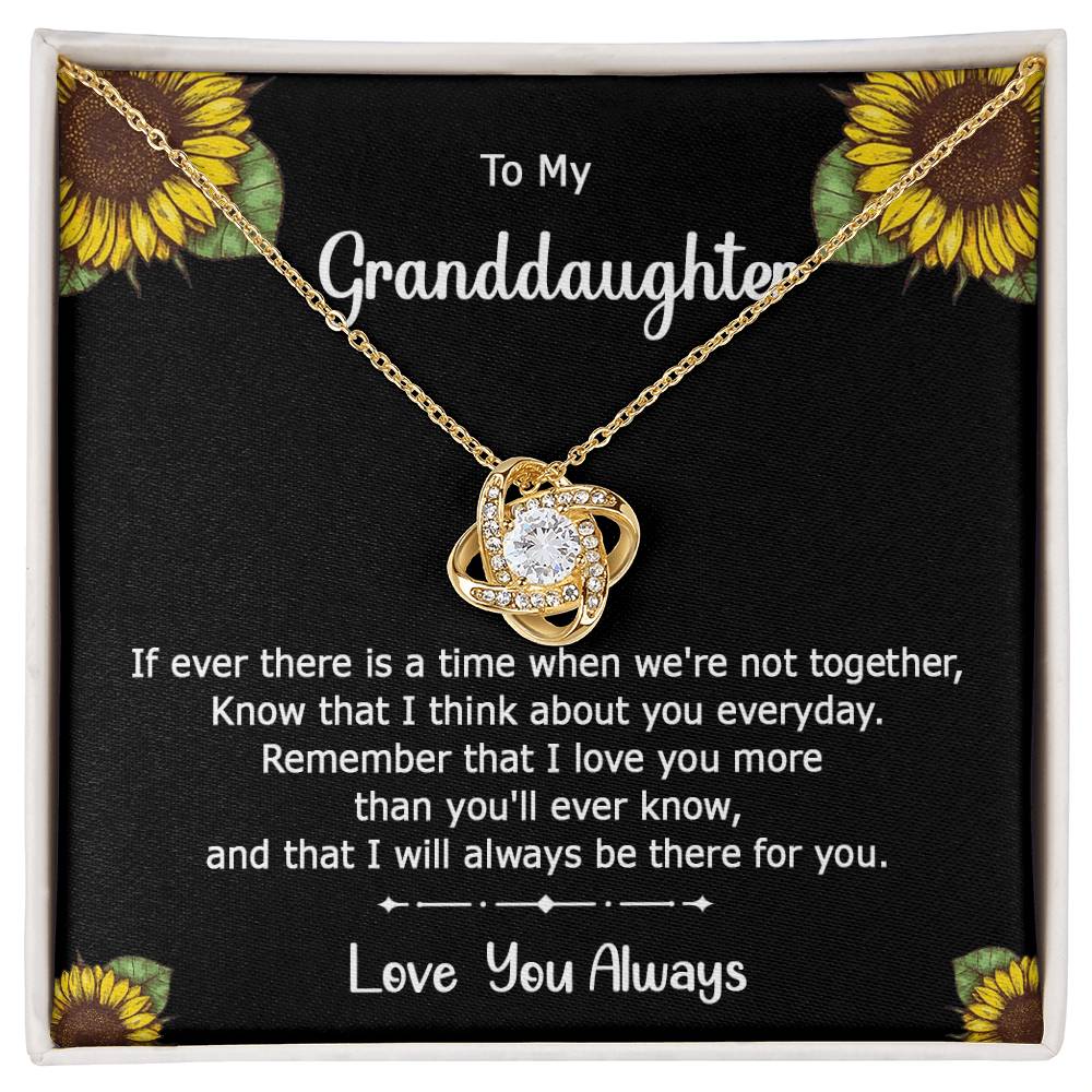 To My Granddaughter| If There Is a Time ( Love Knot Necklace)