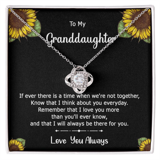 To My Granddaughter| If There Is a Time ( Love Knot Necklace)