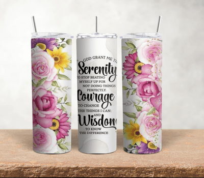 God Gave Me the Serenity|20oz Stainless Steel Tumbler - Radiant Reflections
