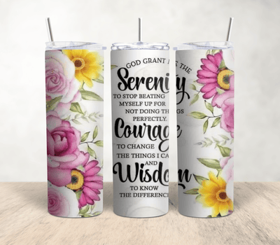 God Grant Me the Serenity| 20oz Stainless Steel Tumbler - Radiant Reflections