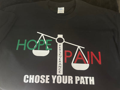 Hope vs Pain T-Shirt - Radiant Reflections