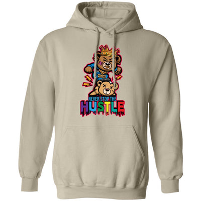 Never Stop The Hustle| Pullover Hoodie - Radiant Reflections