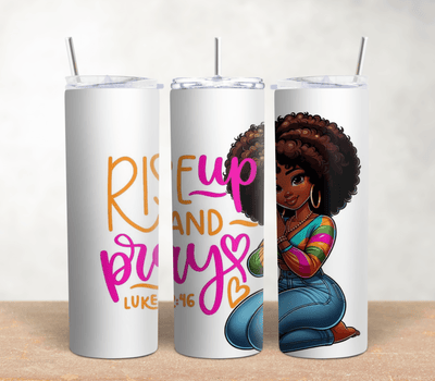 Rise up An Pray|20oz Stainless Steel Tumbler - Radiant Reflections