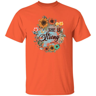 She Is Strong Retro| T-Shirt - Radiant Reflections