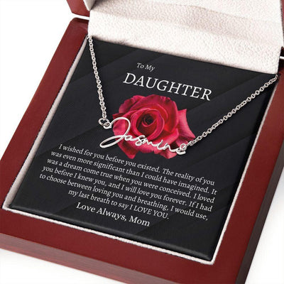 Daughter |Signature Name Necklace - Radiant Reflections