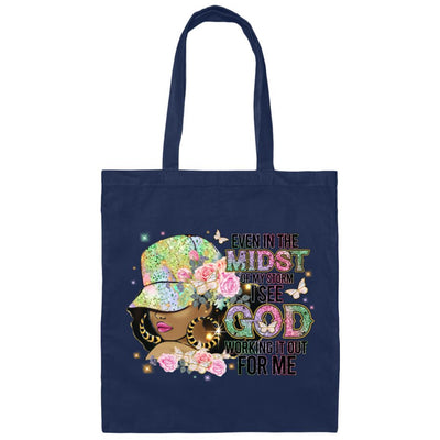 Even in the Midst of my Storm| Canvas Tote Bag - Radiant Reflections