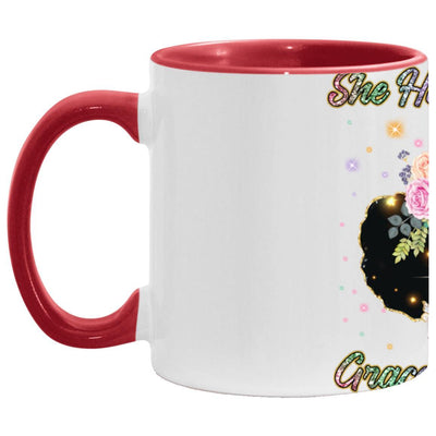 Fire in Her Heart | Grace in Her Soul 11 oz. Accent Mug - Radiant Reflections
