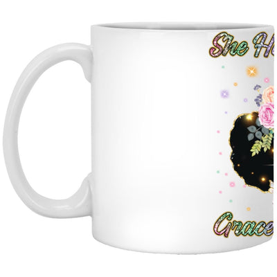 Fire in Her Heart | Grace in Her Soul | 11 oz. White Mug - Radiant Reflections