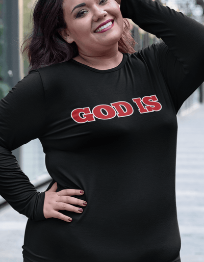 GOD IS UNDEFEATED| Long Sleeve Shirt - Radiant Reflections