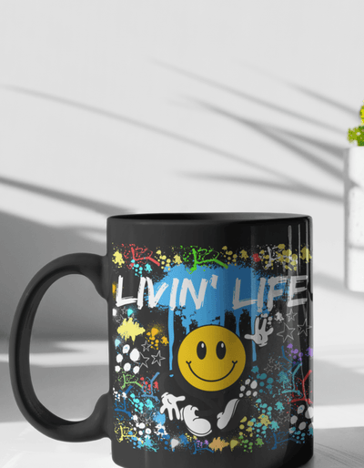 LIVIN' LIFE | 11 oz. White Mug - Radiant Reflections