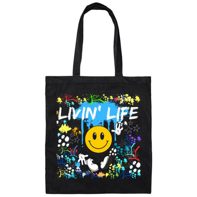 LIVIN' LIFE | Canvas Tote Bag - Radiant Reflections