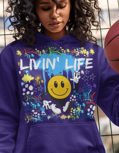 LIVIN' LIFE| Pullover Hoodie - Radiant Reflections