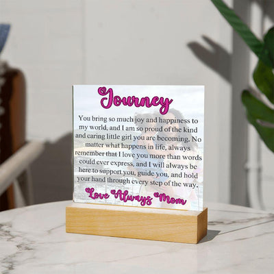 Special message with transparent photo background| Acrylic Plaque - Radiant Reflections