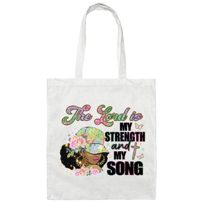 The Lord is my Strength | Canvas Tote Bag - Radiant Reflections
