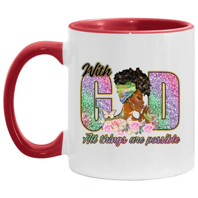 With God all things are Possible| 11 oz. Accent Mug - Radiant Reflections